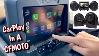 Gen 2 CFMOTO ZFORCE Stage 1 amp 2 Sound System w Apple Car Play  Install amp Overview [upl. by Prunella]