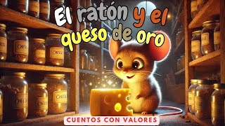 🐭✨ El Ratón y el Queso de Oro 🧀 Cuentos infantiles  Cuentos para dormir en español [upl. by Bergren]