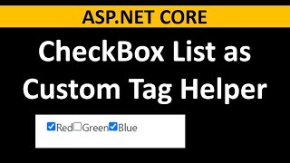 ASPNET CORE Checkbox List Tag Helper Bind with Data [upl. by Riek]