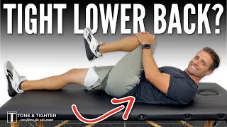 3 Easy Stretches For Your Tight Lower Back WORKS FAST [upl. by Sale88]