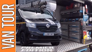 THE VAN TOUR  Electrician  Renault Trafic Premier Edition with Sortimo racking  Thomas Nagy [upl. by Yra]