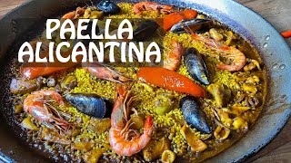 PAELLA ALICANTINA la AUTÉNTICA con sofrito SALMORRETA casa Arturos [upl. by Arand]