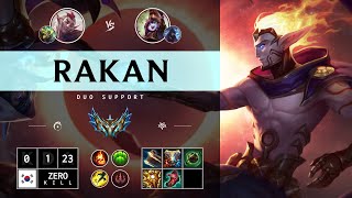 Rakan Support vs Lulu  KR Challenger Patch 1414 [upl. by Gisser]