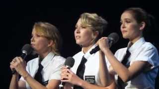 Lea Thompson Madelyn Deutch amp Zoey Deutch Performance at What A Pair 2014 [upl. by Kemble]