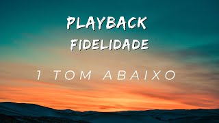 Danielle Cristina  Fidelidade  1 tom abaixo  Playback Oficial Com Letra [upl. by Delwin]