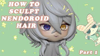 How I Sculpt Nendoroid Hair in ZBrush Part 1 [upl. by Seitz]