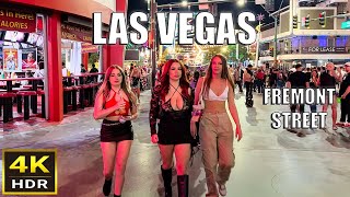 Fremont Street Las Vegas Walk  October 2024  Downtown Las Vegas [upl. by Anul]