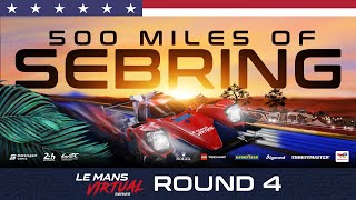 LIVE 500 Miles of Sebring  Le Mans Virtual Series 2022 [upl. by Earissed657]