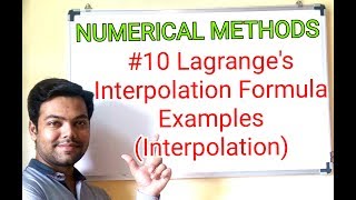 10 Lagranges Interpolation Method In HindiInterpolationMaths 4GTU [upl. by Arem]