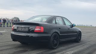 1000hp Audi S4 b5 298kmh  half mile HST Turbotuning TTT Half Mile 30092017 [upl. by Nwahser688]