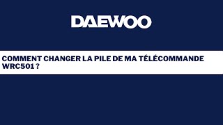 Daewoo Security  Changement de pile WRC501 [upl. by Sonitnatsok810]