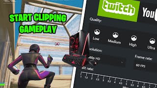 EASY HOW TO CLIP FORTNITE GAMEPLAY ON PC [upl. by Ydissahc659]