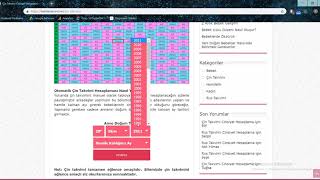 Çin Takvimi Cinsiyet Hesaplama [upl. by Busiek]