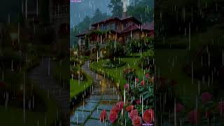 Natures Symphony Rain and Flowers cottagevibes rainsounds rain [upl. by Anyala]