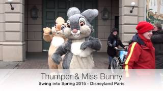 Thumper amp Miss Bunny in Disneyland Paris [upl. by Nivaj]