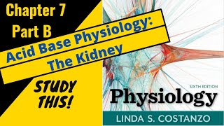 Costanzo Physiology Chapter 7B Acid Base Physiology The Kidney  Study This [upl. by Roch]