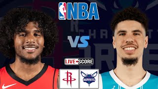 Houston Rockets vs Charlotte Hornets  NBA Regular Season Live Scoreboard [upl. by Alithia]