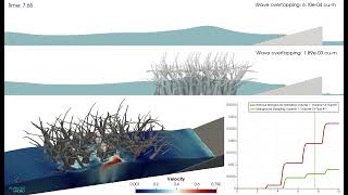 Wave Overtopping Comparison  FLOW3D HYDRO [upl. by Franzen345]