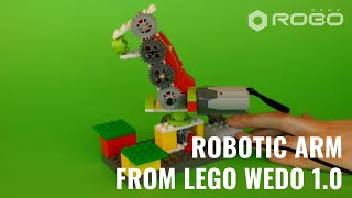 Robotic Arm  LEGO WeDo by RoboCamp [upl. by Ydnil]