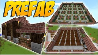 Minecraft Prefab Mod  Moderate House [upl. by Aevin]