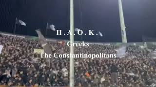 PAOK FC Vs Dinamo Zagreb 5  1 The Constantinopolitans Greece Toumba Stadium ΘΥΡΑ4 [upl. by Blanchard]