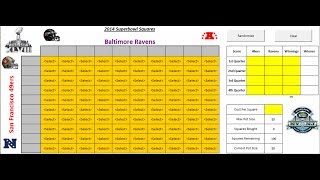 How to play 2014 SuperBowl Squares [upl. by Ahsilac]