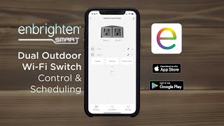 Enbrighten Smart Dual Outdoor WiFi Switch  Control amp Scheduling [upl. by Ijan]