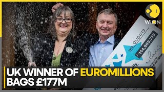 UK TicketHolder Wins £177 Million In The EuroMillions Draw  World News  WION [upl. by Stan]