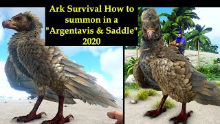 Ark Survival How to summon in a Argentavis Big bird amp Saddle 2020 [upl. by Sairu641]