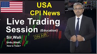 CPI News Live Trading Session  XAU USD Analysis Learning with Practical  Gold up [upl. by Pascal]