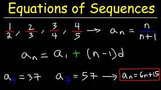 Writing a General Formula of an Arithmetic Sequence [upl. by Sirak]