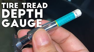 How to Use a Tire Tread Depth Gauge [upl. by Frasco]