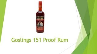 Goslings 151 Rum Review [upl. by Annyrb]