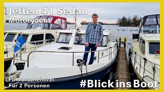 Jetten 41 Sedan  Bootsbesichtigung  Yachtcharter Werder [upl. by Sokin]