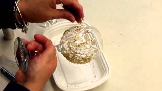 Creating a Beaded Painted Wine Glass Video [upl. by Cilo728]