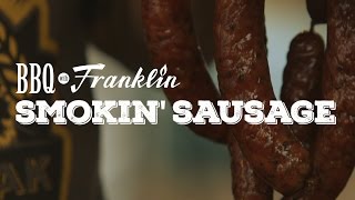 BBQ with Franklin  Smokin Sausage [upl. by Ordnasela]