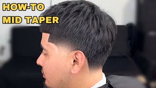 EASY Barber Tutorial💈 STEPBySTEP Mid Taper fade [upl. by Surtemed]