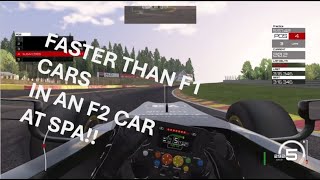 F2 car laps Spa faster than most of the F1 cars [upl. by Huttan695]