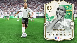 88 WINTER WILDCARD ICON DAVID TREZEGUET SBC PLAYER REVIEW  EA FC 24 ULTIMATE TEAM [upl. by Ahsok794]