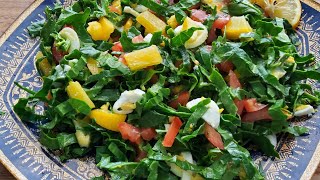 Простой и вкусный овощной салат со шпинатом Quick and delicious vegetable salad with spinach [upl. by Gaspard]