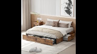 Unlock Effortless Storage with LIKIMIOs Sturdy Storage Bed [upl. by Klemperer394]