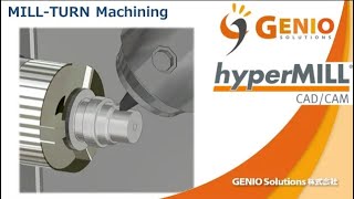 MILLTURN Machining 『hyperMILL』 [upl. by Paulina523]