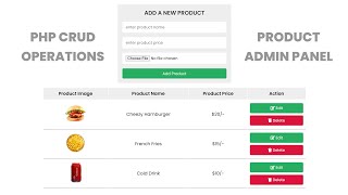 Create A Responsive ECommerce Product Admin Panel With CRUD Using HTML  CSS  PHP  MySQL [upl. by Nesral737]