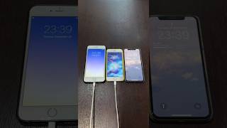 iPhone 6 Plus on iOS 9 vs iPhone 6s on iOS 15 vs iPhone X on iOS 16 boot up test shorts iphoneios [upl. by Patterman283]