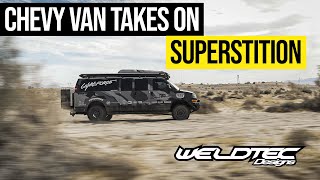 Ultimate OffRoad Chevy Express 4x4 Conversion Van Build Takes On Superstition [upl. by Ainolopa866]