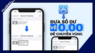 Hướng Dẫn Đưa Số Dư App Store Về 0 Để Chuyển Vùng Về Việt Nam Hoặc Quốc Gia Bất Kì [upl. by Yrrak972]