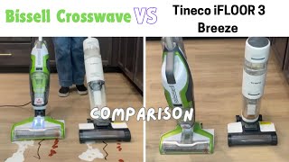 Bissell CrossWave VS Tineco iFLOOR 3 Breeze Comparison [upl. by Alyda]