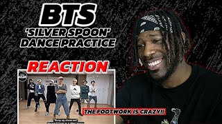 BTS  SILVER SPOON BAEPSAE  DANCE PRACTICE  REACTION VIDEO [upl. by Filippo]