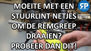 MOEITE MET STUURLINT NETJES ROND DE REMGREEP DRAAIEN PROBEER DAN DIT [upl. by Anglim]