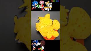 Super Sonic hedgehog Knuckles Tails Dr Eggman Rose ShadowPancake art Challenge shorts [upl. by Malo]